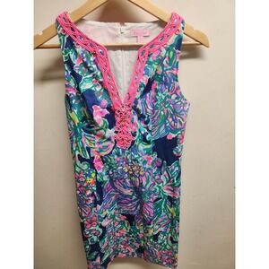 Lilly Pulitzer Dress Size 0 Colorful Floral‎ Print Sleeveless